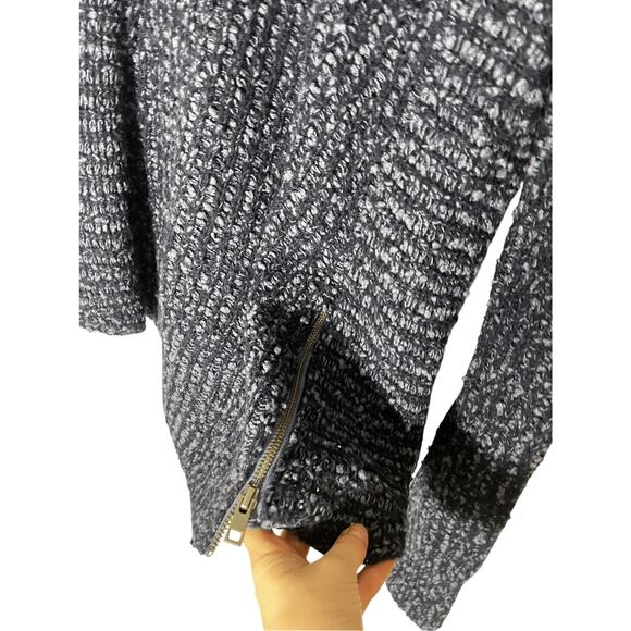 Moth Anthropologie Women's XS Navy Wool Sweater Cozy Coastal Grandma Nomadic - Picture 2 of 5